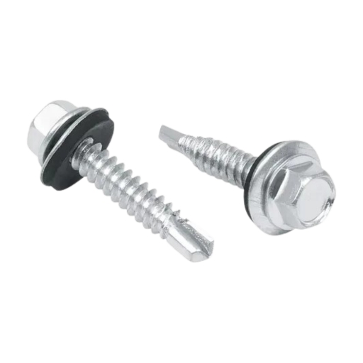 Pija Cab. Hex. P/Teja C/Recubrimiento Negra Acticorr. 9 X 1 1/2 Ensamb